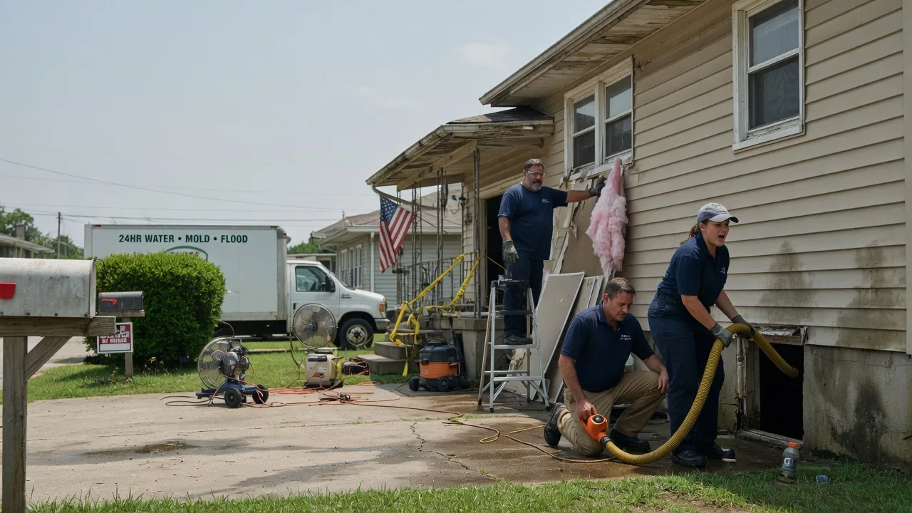 Water Damage Repair in Cantrall, IL near me
